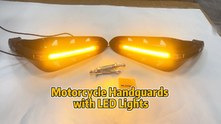 Paramanos de moto con luces LED